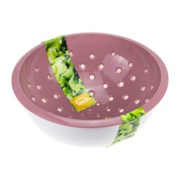 М-ПЛАСТИКА Дуршлаг с миской 2л М 1134 ягодный