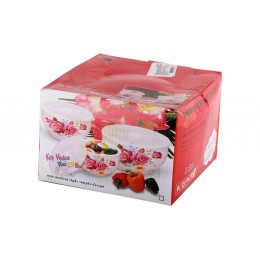 КОРАЛЛ Набор салатников 1/3 с крышкой 10.5см/13см/16см Блум 4888 микс