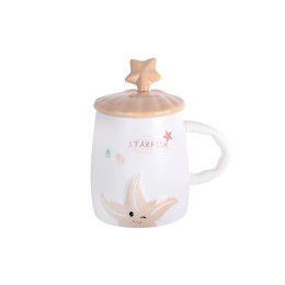 КОРАЛЛ Кружка заварочная 450мл с крышкой и ложкой Звездочка 5102 микс
