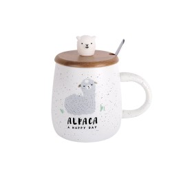 КОРАЛЛ Кружка заварочная 450мл с крышкой и ложкой Альпака 5086 микс