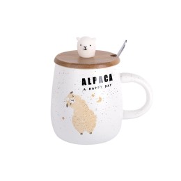 КОРАЛЛ Кружка заварочная 450мл с крышкой и ложкой Альпака 5086 микс