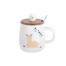 КОРАЛЛ Кружка заварочная 450мл с крышкой и ложкой Альпака 5086 микс