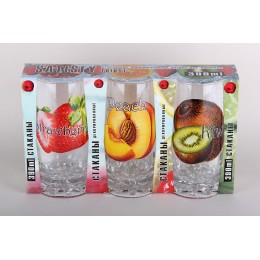 КОРАЛЛ Набор стаканов 1/3 390мл Сильвана 42812/в