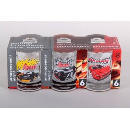 КОРАЛЛ Набор рюмок 1/6 50мл Машинки 1235