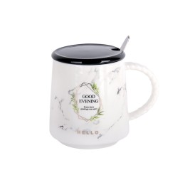 КОРАЛЛ Кружка для заваривания 420мл с крышкой и ложкой Harmony-2 5103 микс