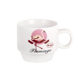 КОРАЛЛ Набор кружек 1/5 на металлической подставке 120мл Фламинго 5112