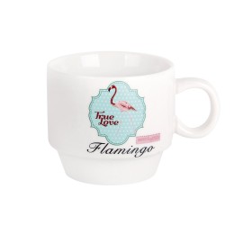 КОРАЛЛ Набор кружек 1/5 на металлической подставке 120мл Фламинго 5112