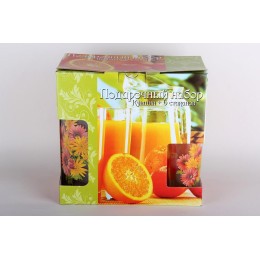 КОРАЛЛ Набор для питья 1/7 1.2л/200мл Астра-2 3414/7а