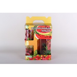 КОРАЛЛ Набор для питья 1/3 1.2л/200мл Герберы 4323 