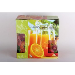 КОРАЛЛ Набор для питья 1/7 1.2л/200мл Герберы 3414/7г