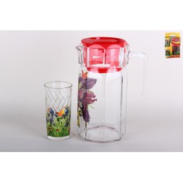 КОРАЛЛ Набор для питья 1/3 1.2л/200мл Ирис 4259/и