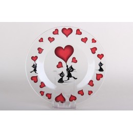 КОРАЛЛ Набор посуды д/завтрака 3 пр. Котики круг 30327/к