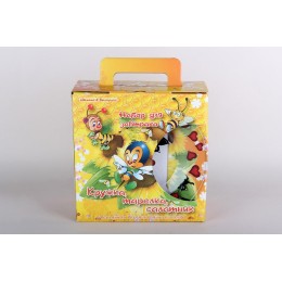 КОРАЛЛ Набор посуды д/завтрака 3 пр. Котики круг 30327/к