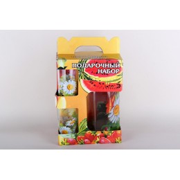 КОРАЛЛ Набор для питья 1/3 1.2л/200мл Ромашка 3414/3пр.