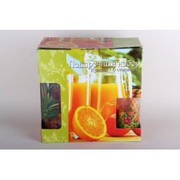 КОРАЛЛ Набор для питья 1/7 1.2л/200мл Тюльпан 4359