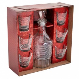 ДЕКОСТЕК Набор бокалов для вина 7 пр. Спираль 1230-Г