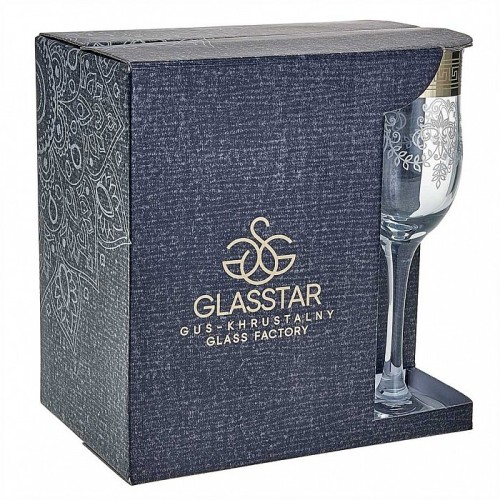 Набор бокалов для шампанского Тулип 200 мл. GLASSTAR Барокко 3 GN160