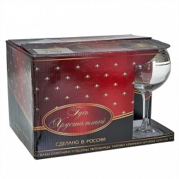 ГУСЬ ХРУСТАЛЬНЫЙ Набор бокалов для вина 280мл/6шт Азия 3 GN411