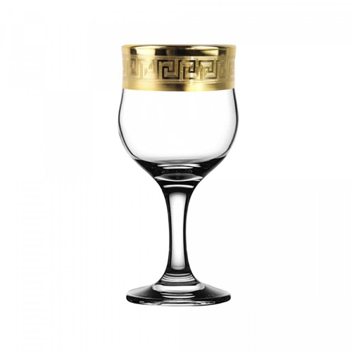 Набор бокалов для вина 240мл. ГУСЬ ХРУСТАЛЬНЫЙ Версаче Голд TAV91-163/S
