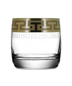 ГУСЬ ХРУСТАЛЬНЫЙ Набор стаканов для виски 310 мл. Греческий узор GE03-808/S