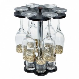 ДЕКОСТЕК Мини-бар на деревянной стойке 12 пр. Жасмин 1502-ГНМ