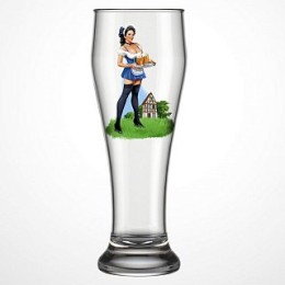 ДЕКОСТЕК  Бокал пивной 500 мл Pin-up beer Подарочный 303-Д