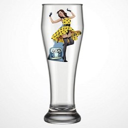 ДЕКОСТЕК  Бокал пивной 500 мл Pin-up beer Подарочный 303-Д