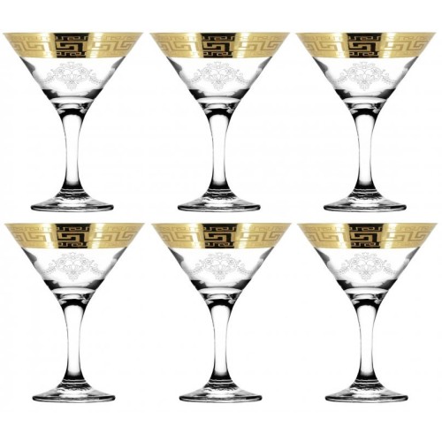 Набор бокалов для мартини 190 мл. ГУСЬ ХРУСТАЛЬНЫЙ Барокко GE63-410