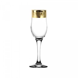 ГУСЬ ХРУСТАЛЬНЫЙ Набор бокалов для шампанского 200 мл. Версаче Голд TAV91-160/S