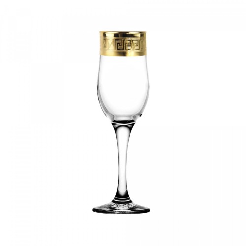 Набор бокалов для шампанского 200 мл. ГУСЬ ХРУСТАЛЬНЫЙ Версаче Голд TAV91-160/S