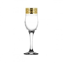 ГУСЬ ХРУСТАЛЬНЫЙ Набор бокалов для шампанского 200 мл. Греческий узор EAV03-160/S