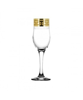 ГУСЬ ХРУСТАЛЬНЫЙ Набор бокалов для шампанского 200 мл. Греческий узор EAV03-160/S