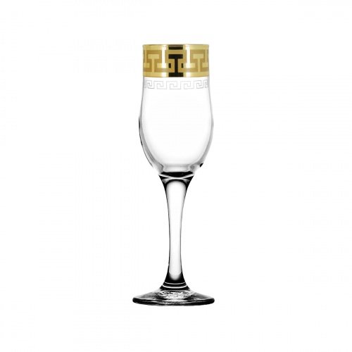 Набор бокалов для шампанского 200 мл. ГУСЬ ХРУСТАЛЬНЫЙ Греческий узор EAV03-160/S