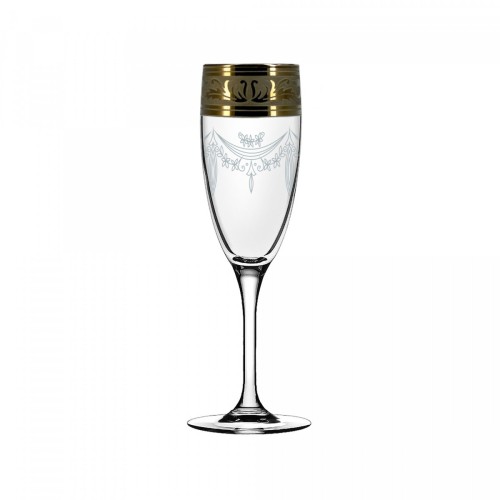 Набор бокалов для шампанского 170 мл. ГУСЬ ХРУСТАЛЬНЫЙ Русский узор GE09-1687