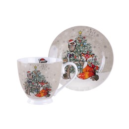 КОРАЛЛ Набор чайный 2 пр. Christmas melody NB205CS