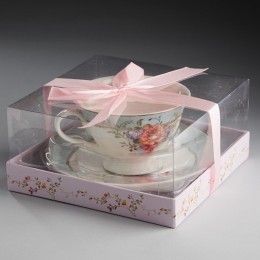 ROSARIO Набор чайный 2 предмета Бургундия Ф2-026Р/1 