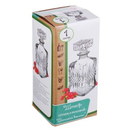 VETTA Штоф 1000 мл. Всплеск волны 878-080