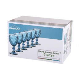 КОРАЛЛ Набор бокалов 1/6 350мл Гвент GB2604D1510DZS фиолетовый