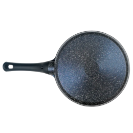 ГОРНИЦА Сковорода 280/57 мм, несъемная ручка софт тач, без крышки, серия Мегаполис Синий с9281сн