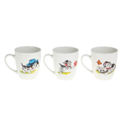 КУБАНЬФАРФОР Кружка 260 мл. Озорные щенки 176 микс