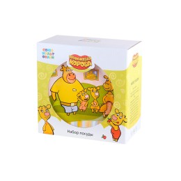 КОРАЛЛ Набор посуды д/завтрака 3 пр. Оранжевая Корова TSET3OC