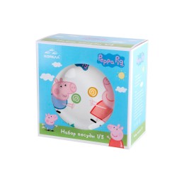 КОРАЛЛ Набор посуды д/завтрака 3 пр. Свинка пеппа леденцы TSET3PPL