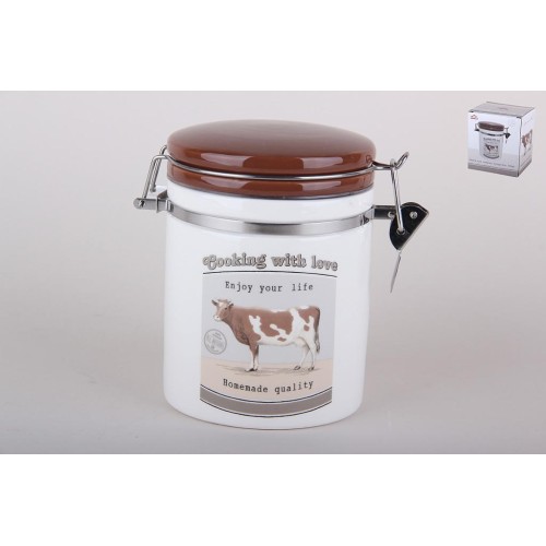 Емкость для сыпучих продуктов 700мл. КОРАЛЛ Country life ZFC039-C1