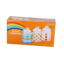 КОРАЛЛ Набор емкостей для сыпучих продуктов Самоцветы KR879 микс