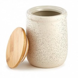 ROSARIO Банка для сыпучих продуктов 850 мл Ф19-046Q бежевая