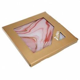 ZERAKS Блюдо вращающееся 32см Розовый камень ДВ5-011