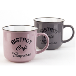 КОРАЛЛ Кружка 490 мл. Bistrot 0540138 микс