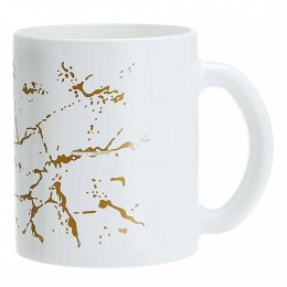 ДЕКОСТЕК Кружка 300 мл Мрамор 1208/DPP белый
