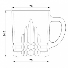 ДЕКОСТЕК Кружка для чая 300 мл (Микс) 128-Н9
