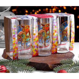 ДЕКОСТЕК Набор стаканов 6 пр. «Бык.Цветной» 5199051